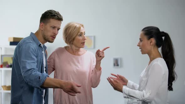 Mother Getting on Son Side in Conflict With Wife, Interference in Relationship