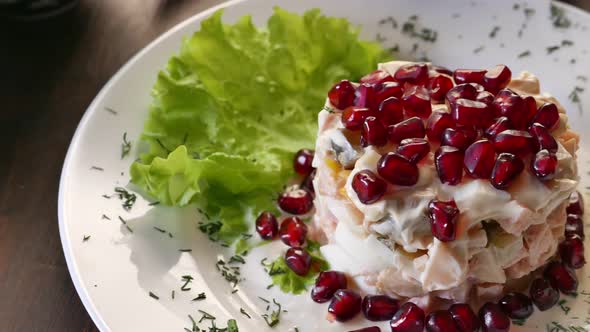 Nice Vegetarian Food  Pomegranate Salad