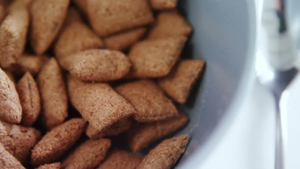 Bowl of chocolate toast crunch