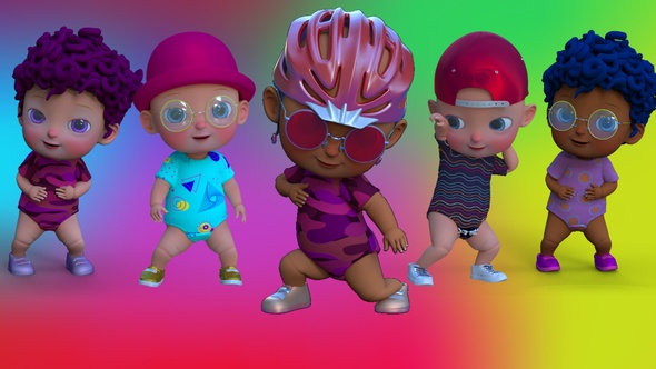 5 Cartoon Baby Dance Pack V03