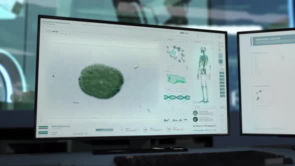 Analyzing the division process of a microscopic organism for scientific research alt