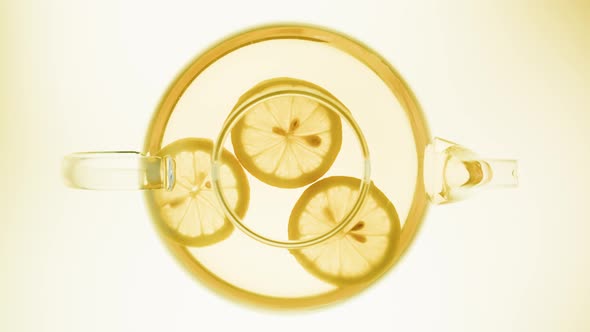 Citrus Tea Top View Rotating