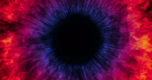 Abstract Color Burst Eye, smoke explosion, twirling mist (fog, smoke). alt