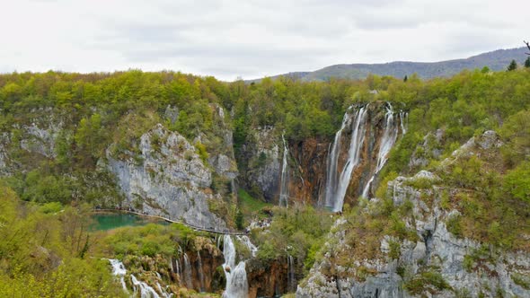 The Waterfalls of Plitvice Lakes National Park in Croatia  Plitvicka Jezera