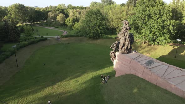 Kyiv, Ukraine: Babi Yar. Memorial Mass Murder of Jews. Aerial View