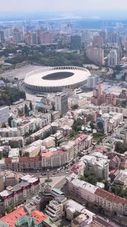 Kyiv Ukraine Aerial View of the City