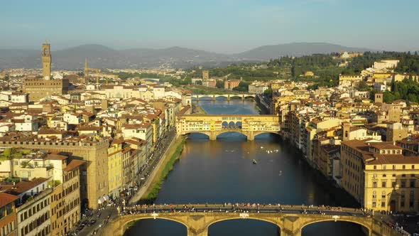 Ponte Vecchio Bridge at Sunset