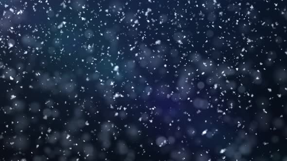 4K Seamless Looped Snow fall background, snow falling animation with green screen