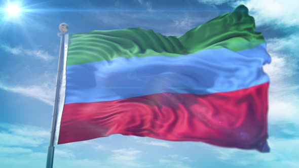 4K 3D Dagestan Flag