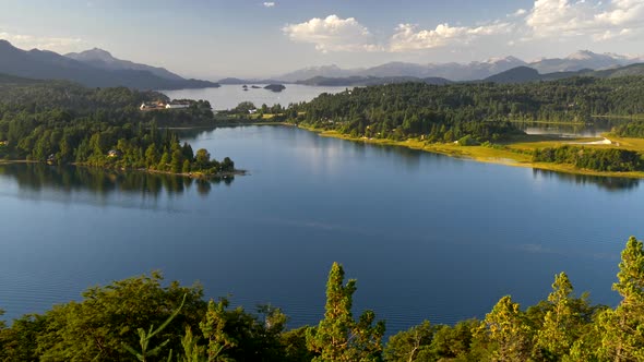 Lake District in Argentina, Patagonia Near Bariloche. National Park Nahuel Huapi, View From Punto