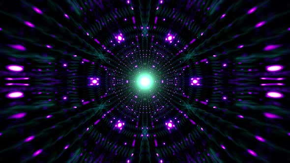 Purple Glitters in the Green Light Fantasy Space