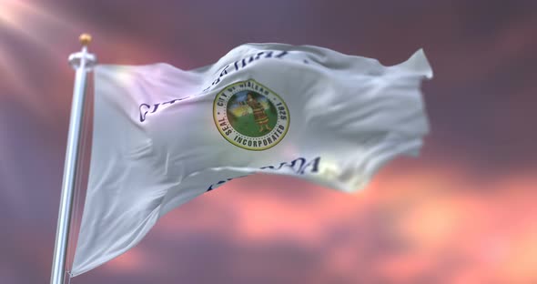 Hialeah City Flag, Florida, United States