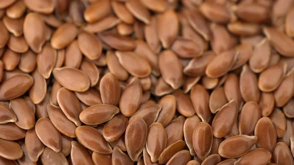 Many Flax Seeds Rotating Background