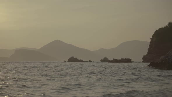 Mountains and the Sea. Coastal Landscape. Montenegro