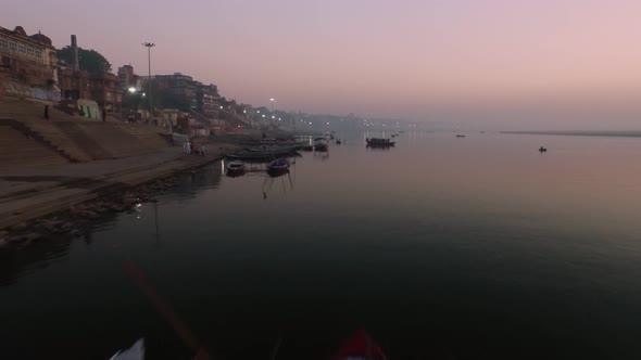 Boats on the Ganges River