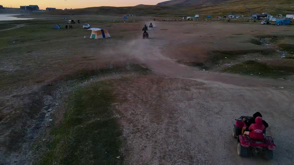 ATV Riding Attraction Overhead Aerial View