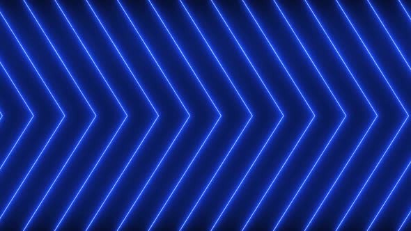 Blue Color Glowing Neon Line Moving Background Animation