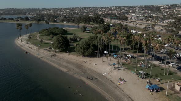 Mission Bay Drone View San Diego