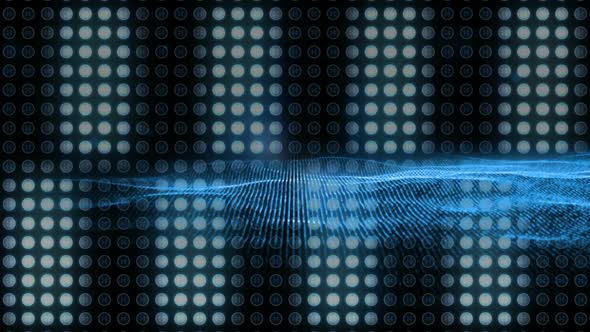 Digital generated video of graphic background concept  alt