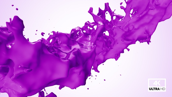 Twisted Purple Paint Splash V8