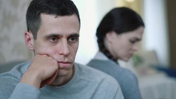 Man Feeling Offended After Family Quarrel