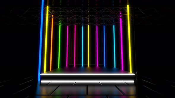 Neon Light Stage Background alt