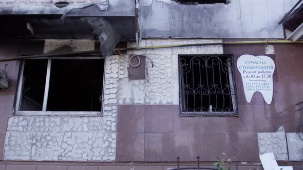 Residential Building Destroyed By the War in Ukraine Borodyanka Bucha District