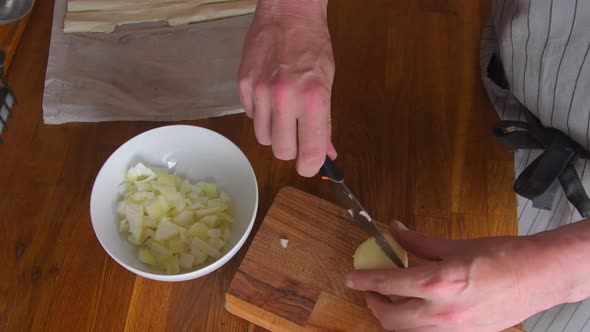 Chopping Onion CloseUp