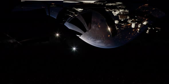 Timelapse ISS in Virtual Reality 360 Degree Video