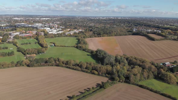 Coventry City And University of Warwick Aerial Landscape View D Log