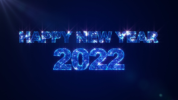 Happy New Year 2022 3D Text