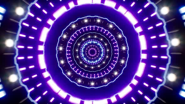 4K Neon Light Portal Loop