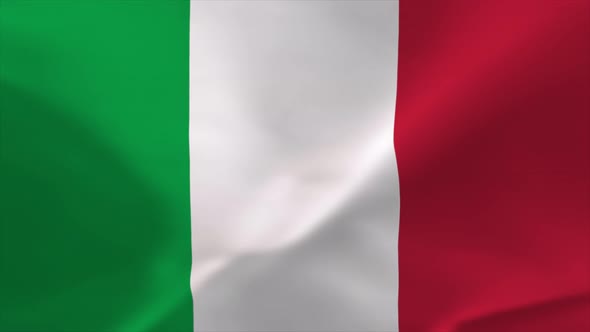 Italy Waving Flag Animation 4K Moving Wallpaper Background