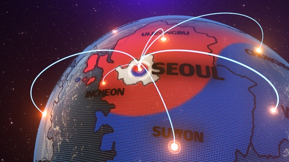 Seoul Map 2  Animation