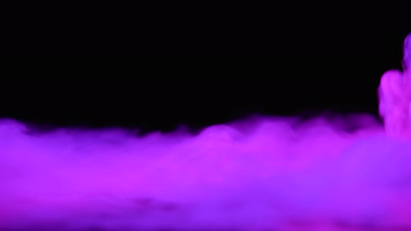 Realistic Purple Dry Ice Smoke Clouds Fog Overlay for Different Projects