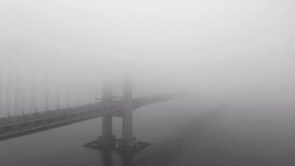 Verrazano narrow bridge aerial view