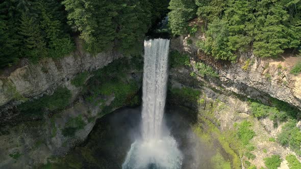 Super Slow Motion Waterfall Drone Shot In 4k At Brandywine Falls Canada