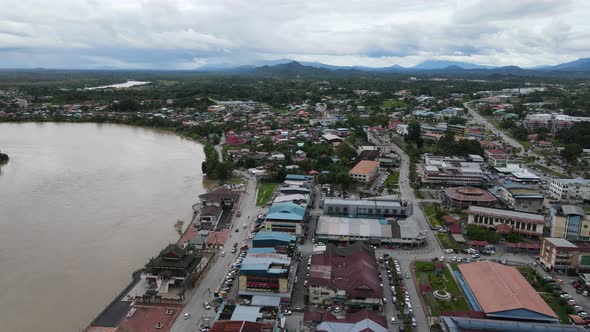 The Towns of Sarawak, Borneo, Malaysia