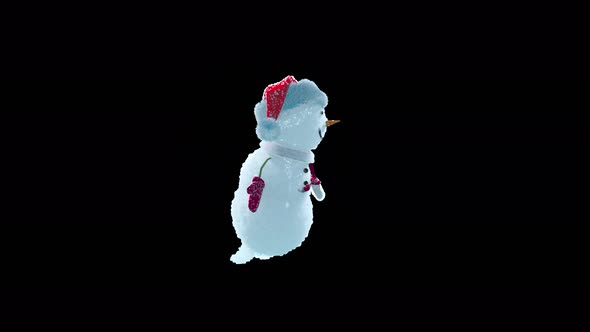 38 Snowman Dancing 4K