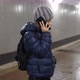 Lonely Boy in Hat and Jacket Talking on the Phone in Underground Covered Passage in City in Winter - VideoHive Item for Sale