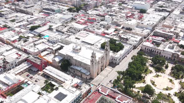 Timelapse in Merida Yucatán main plaza