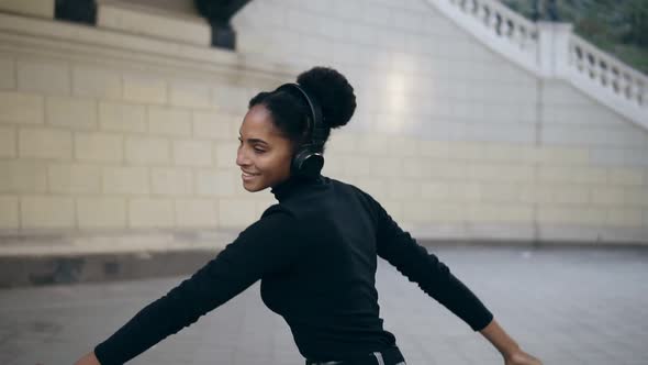 Cheerful Afro Girl Happy Smiling