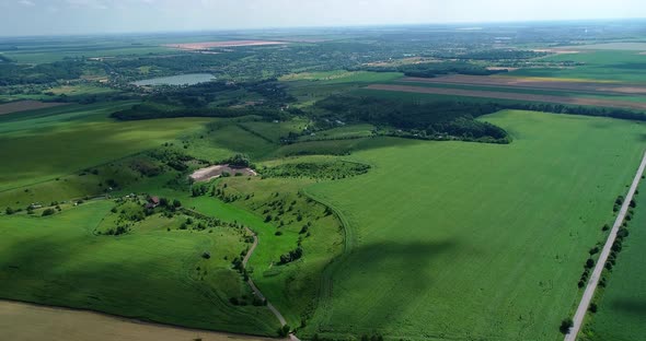 Beautiful landscapes in the countryside