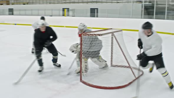 Hockey Forward Failing Tricky Goal