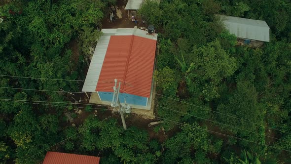 AEREALS FROM VARIOUS MAYAN NEW HOUSES IN CHIAPAS MEXICO SHOT IN 4K