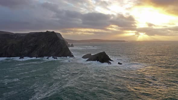 The Amazing Coastline at Port Between Ardara and Glencolumbkille in County Donegal - Ireland