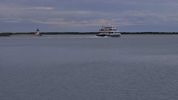 Nantucket Farry Leaving