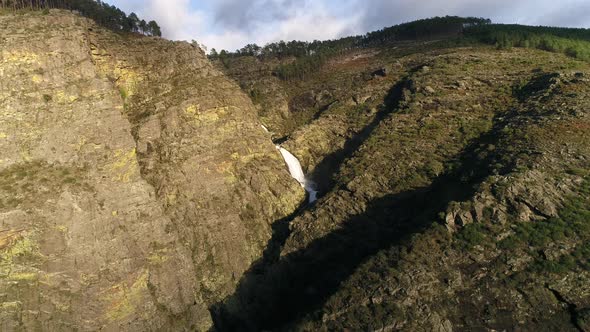 Waterfall in the Mountains