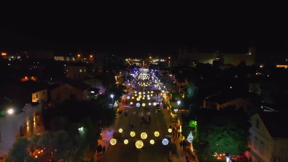 Christmas Decorations in Haifa Israel