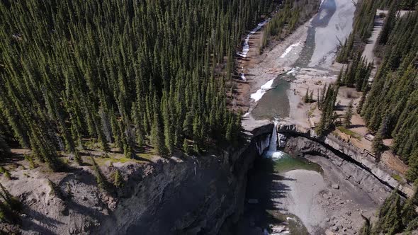 View Of Crescent Falls In Spring